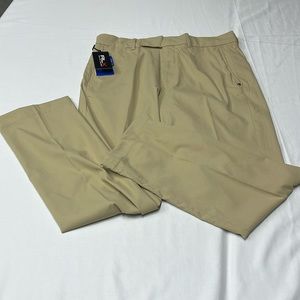 Ralph Lauren Men's Golf Pants Sand Hollow Wicking Stretch Khaki 100% polyester.
